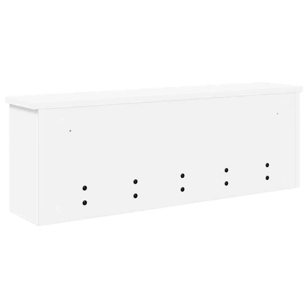 Appendiabiti a muro Bianco 75 x 16 x 26 cm Legno multistrato 874315