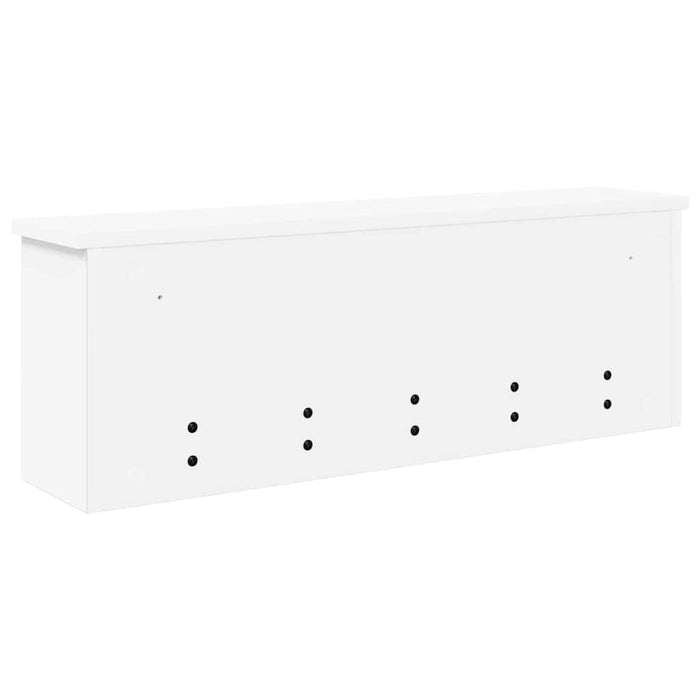 vidaXL Appendiabiti a muro Bianco 75 x 16 x 26 cm Legno multistrato