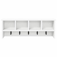vidaXL Appendiabiti a muro Bianco 75 x 16 x 26 cm Legno multistrato