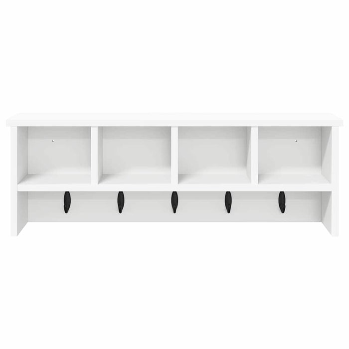Appendiabiti a muro Bianco 75 x 16 x 26 cm Legno multistrato 874315