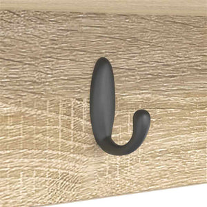 Appendiabiti a muro rovere sonoma 75 x 16 x 26 cm 874317