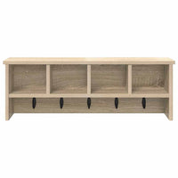 Appendiabiti a muro rovere sonoma 75 x 16 x 26 cm 874317
