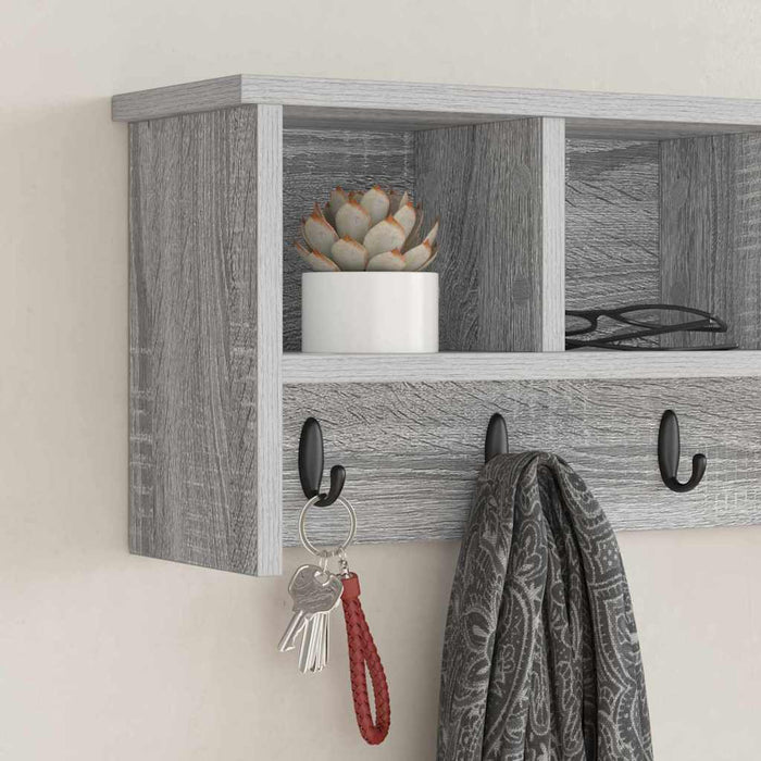 Appendiabiti a muro Grigio sonoma 75 x 16 x 26 cm 874320