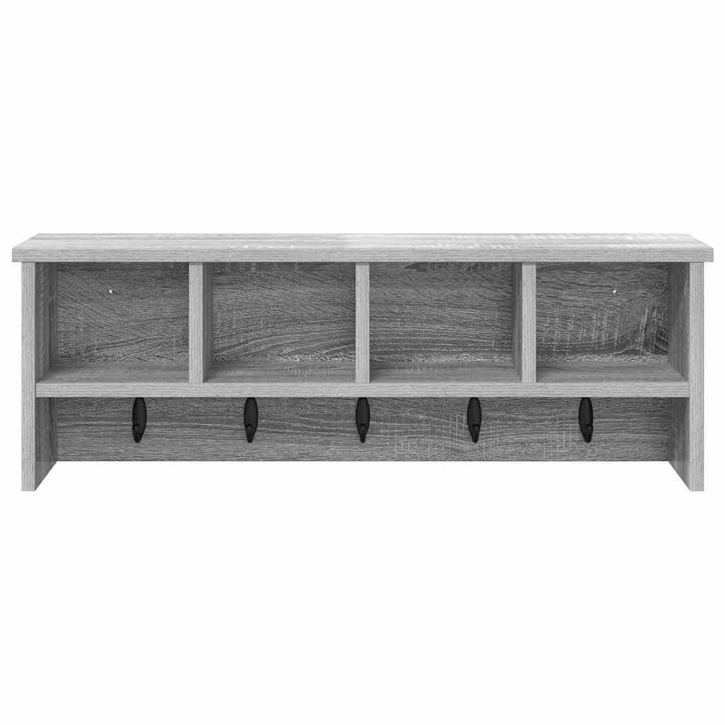 Appendiabiti a muro Grigio sonoma 75 x 16 x 26 cm 874320