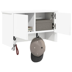 Appendiabiti a muro Bianco 50 x 20 x 30 cm Legno multistrato 874331