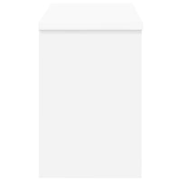 vidaXL Appendiabiti a muro Bianco 50 x 20 x 30 cm Legno multistrato