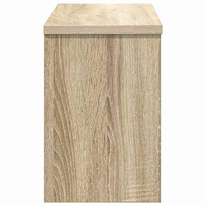 vidaXL Appendiabiti a muro con porta rovere sonoma 50 x 20 x 30 cm