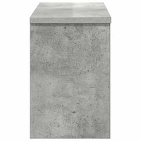 Appendiabiti a muro con porta Grigio cemento 50 x 20 x 30 cm 874334