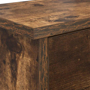 Appendiabiti a muro con lo scaffale Rovere fumo 50 x 20 x 30 cm 874335