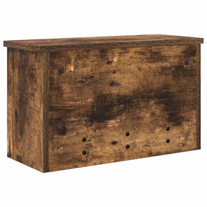 Appendiabiti a muro con lo scaffale Rovere fumo 50 x 20 x 30 cm 874335