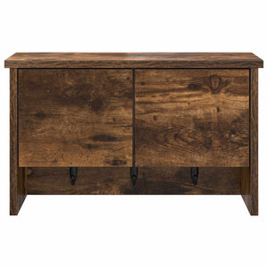 vidaXL Appendiabiti a muro con lo scaffale Rovere fumo 50 x 20 x 30 cm