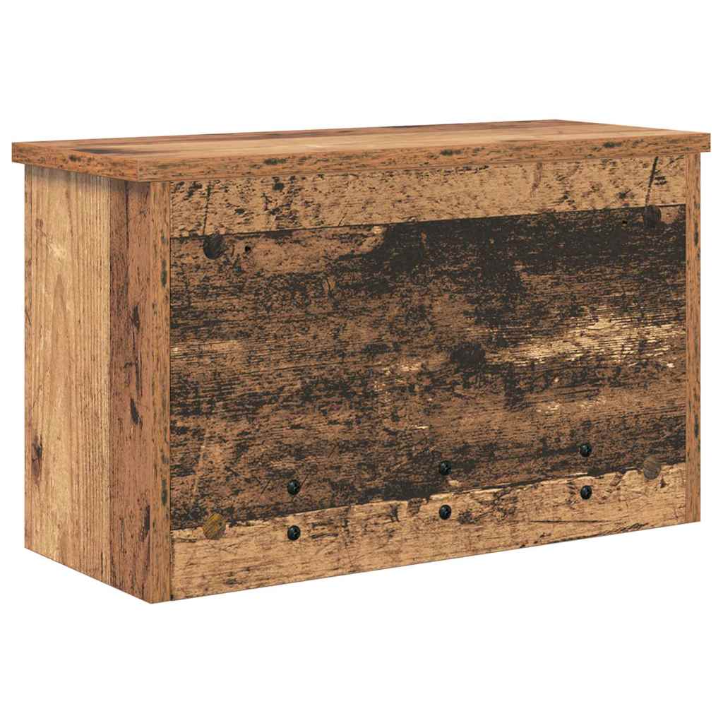 Appendiabiti a muro con porta Legno vecchio 50 x 20 x 30 cm 874337