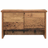 vidaXL Appendiabiti a muro con porta Legno vecchio 50 x 20 x 30 cm