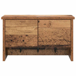 vidaXL Appendiabiti a muro con porta Legno vecchio 50 x 20 x 30 cm