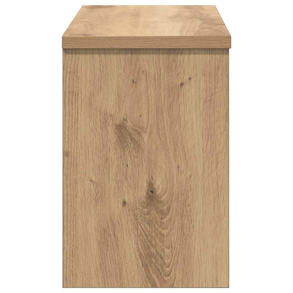 vidaXL Appendiabiti a muro rovere artigianale 50 x 20 x 30 cm