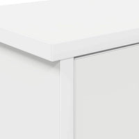 vidaXL Appendiabiti a muro Bianco 80 x 20 x 30 cm Legno multistrato