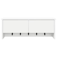 vidaXL Appendiabiti a muro Bianco 80 x 20 x 30 cm Legno multistrato