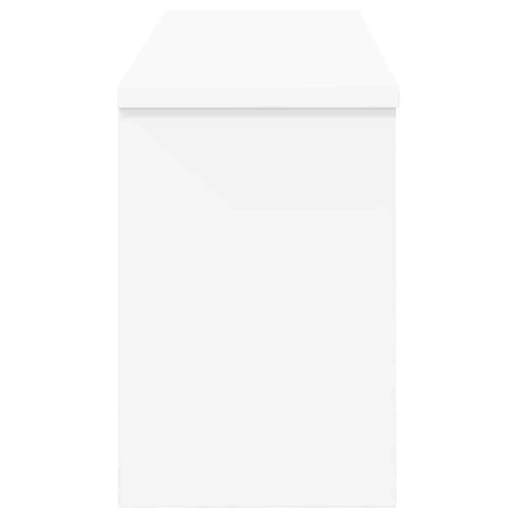 vidaXL Appendiabiti a muro Bianco 80 x 20 x 30 cm Legno multistrato