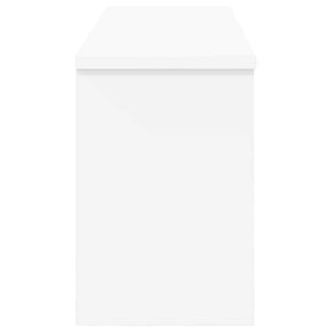 vidaXL Appendiabiti a muro Bianco 80 x 20 x 30 cm Legno multistrato