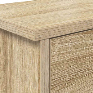 Appendiabiti a muro con porta rovere sonoma 80 x 20 x 30 cm 874341