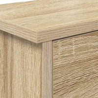 vidaXL Appendiabiti a muro con porta rovere sonoma 80 x 20 x 30 cm