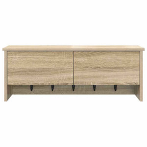 vidaXL Appendiabiti a muro con porta rovere sonoma 80 x 20 x 30 cm