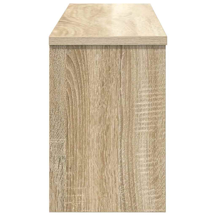 vidaXL Appendiabiti a muro con porta rovere sonoma 80 x 20 x 30 cm