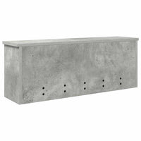 Appendiabiti a muro con porta Grigio cemento 80 x 20 x 30 cm 874342