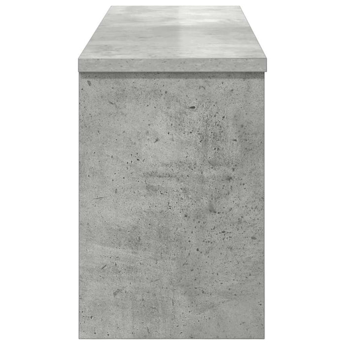 Appendiabiti a muro con porta Grigio cemento 80 x 20 x 30 cm 874342