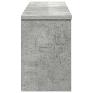 vidaXL Appendiabiti a muro con porta Grigio cemento 80 x 20 x 30 cm