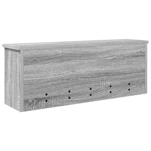 Appendiabiti a muro con porta Grigio sonoma 80 x 20 x 30 cm 874344