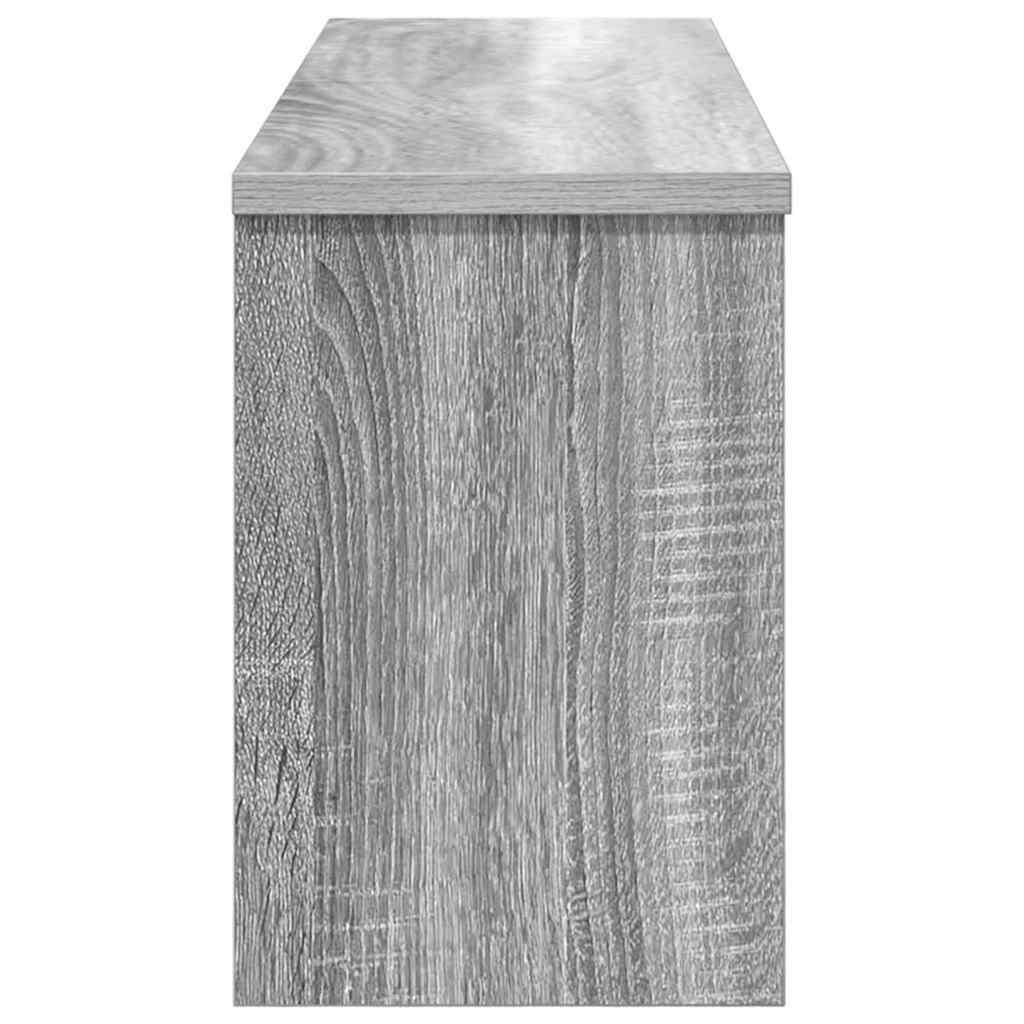 Appendiabiti a muro con porta Grigio sonoma 80 x 20 x 30 cm 874344