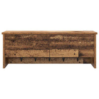 Appendiabiti a muro con porta Legno vecchio 80 x 20 x 30 cm 874345