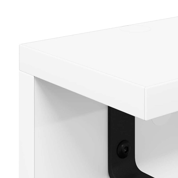 Appendiabiti a muro con lo scaffale Bianco 40 x 10.5 x 10.5 cm 874347