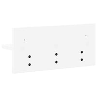 Appendiabiti a muro Bianco 40 x 10.5 x 18 cm Legno multistrato 874379