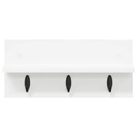 Appendiabiti a muro Bianco 40 x 10.5 x 18 cm Legno multistrato 874379