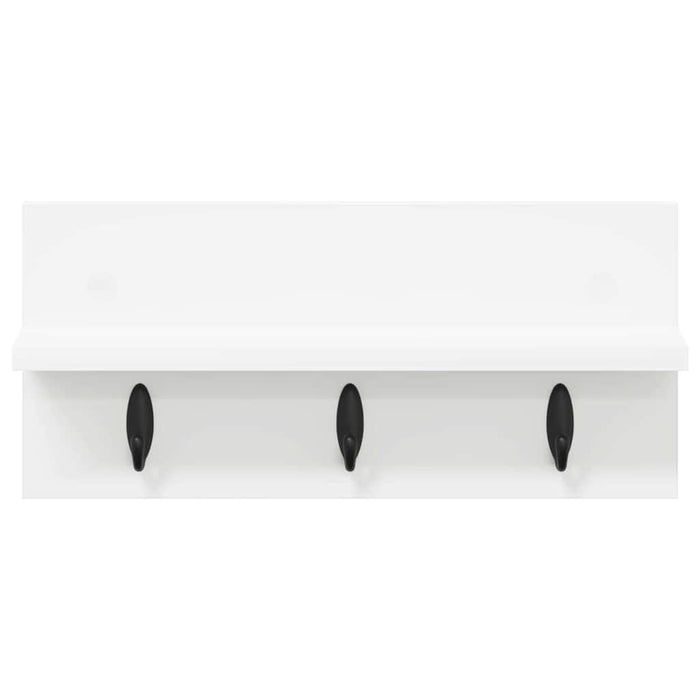 Appendiabiti a muro Bianco 40 x 10.5 x 18 cm Legno multistrato 874379