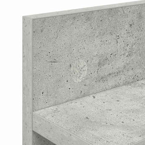 Appendiabiti a muro Grigio cemento 40 x 10.5 x 18 cm 874382