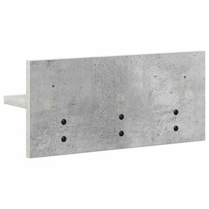 vidaXL Appendiabiti a muro Grigio cemento 40 x 10.5 x 18 cm