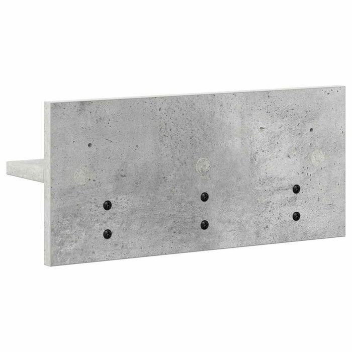 vidaXL Appendiabiti a muro Grigio cemento 40 x 10.5 x 18 cm
