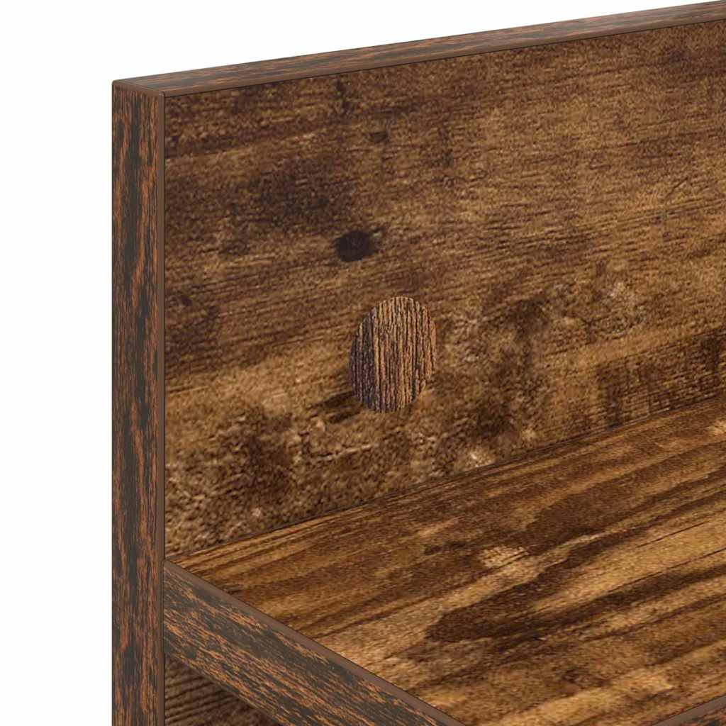 Appendiabiti a muro Rovere fumo 40 x 10.5 x 18 cm 874383