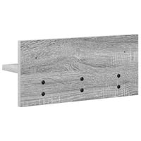 vidaXL Appendiabiti a muro Grigio sonoma 40 x 10.5 x 18 cm