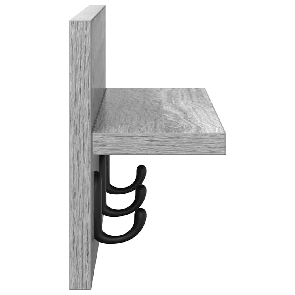 Appendiabiti a muro Grigio sonoma 40 x 10.5 x 18 cm 874384
