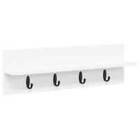 Appendiabiti a muro Bianco 60 x 10.5 x 18 cm Legno multistrato 874387