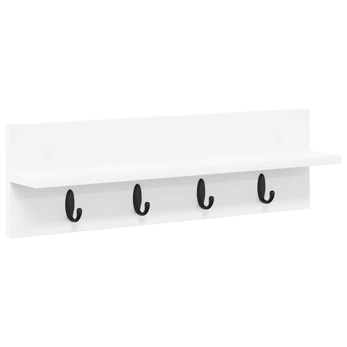 Appendiabiti a muro Bianco 60 x 10.5 x 18 cm Legno multistrato 874387