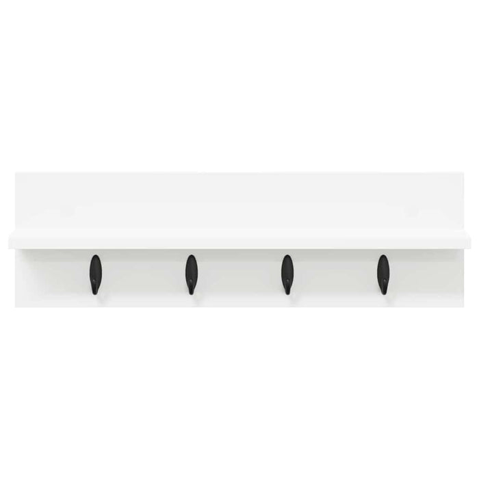Appendiabiti a muro Bianco 60 x 10.5 x 18 cm Legno multistrato 874387