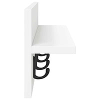Appendiabiti a muro Bianco 60 x 10.5 x 18 cm Legno multistrato 874387