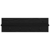 Appendiabiti a muro Rovere nero 60 x 10.5 x 18 cm 874388