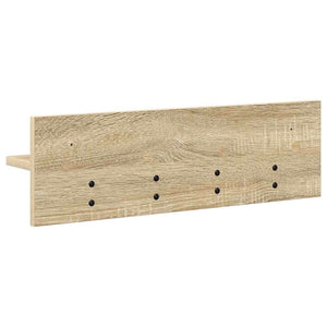 vidaXL Appendiabiti a muro rovere sonoma 60 x 10.5 x 18 cm