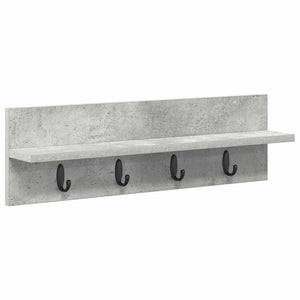 Appendiabiti a muro Grigio cemento 60 x 10.5 x 18 cm 874390